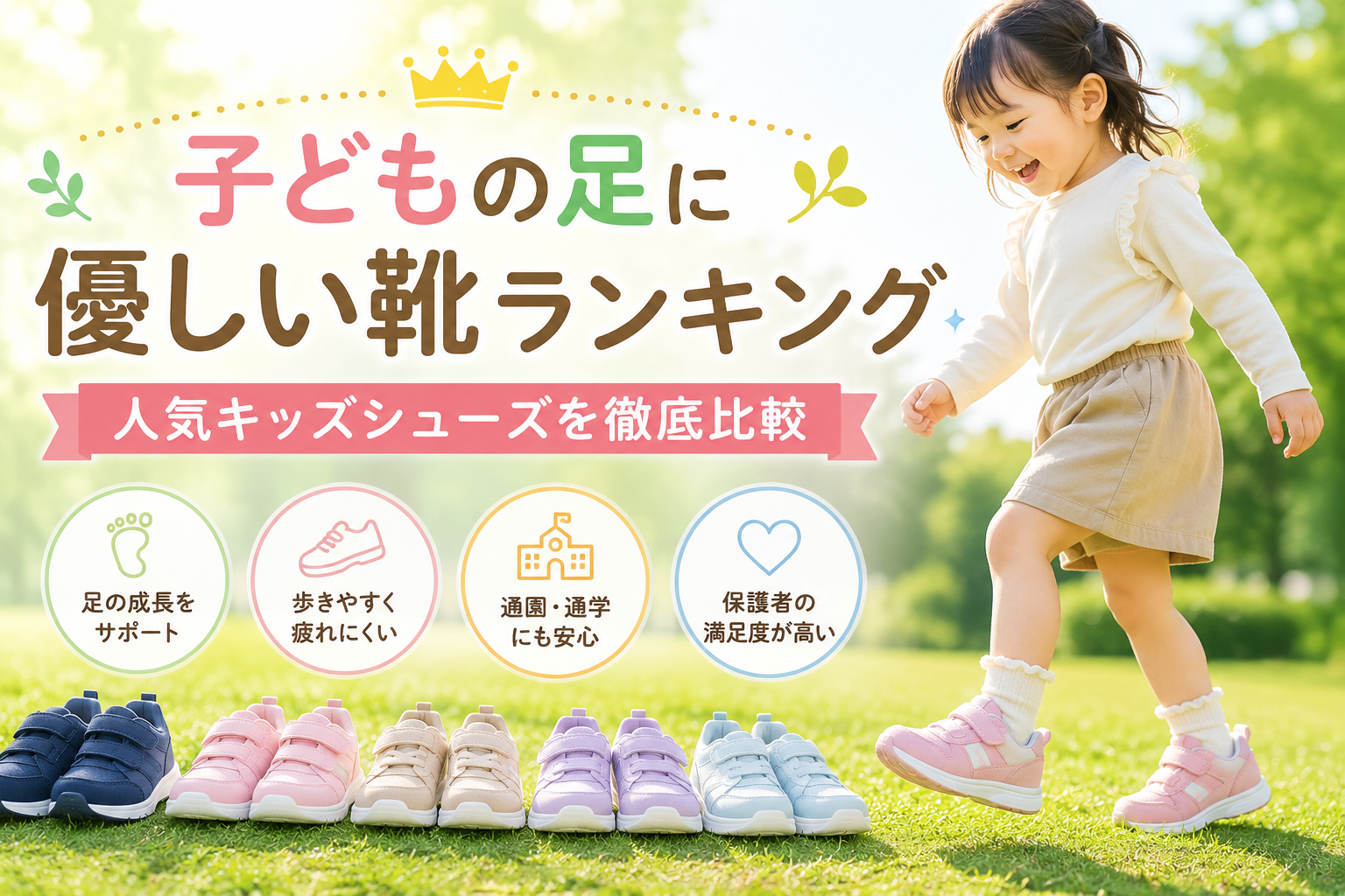 子どもの足に優しい靴ランキング｜人気キッズシューズを徹底比較