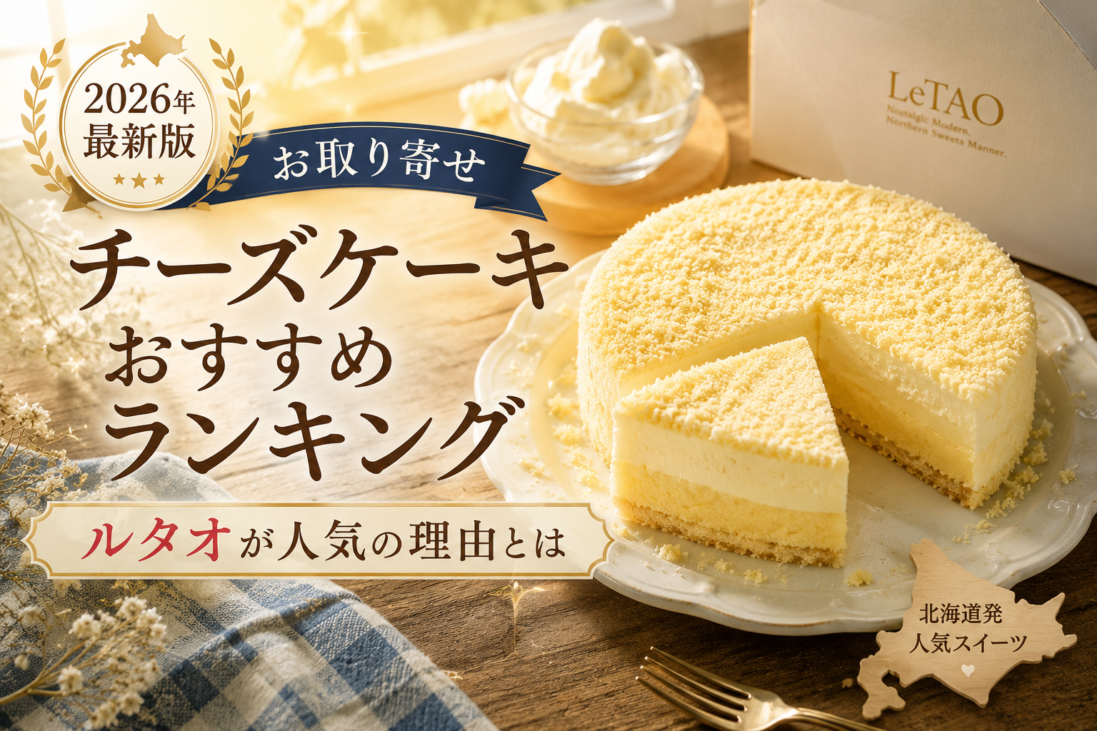 【2026年最新版】お取り寄せチーズケーキおすすめランキング｜ルタオが人気の理由とは
